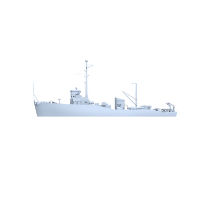 SSC166  Military Model USS Adjutant Class Minesweeper Water Line