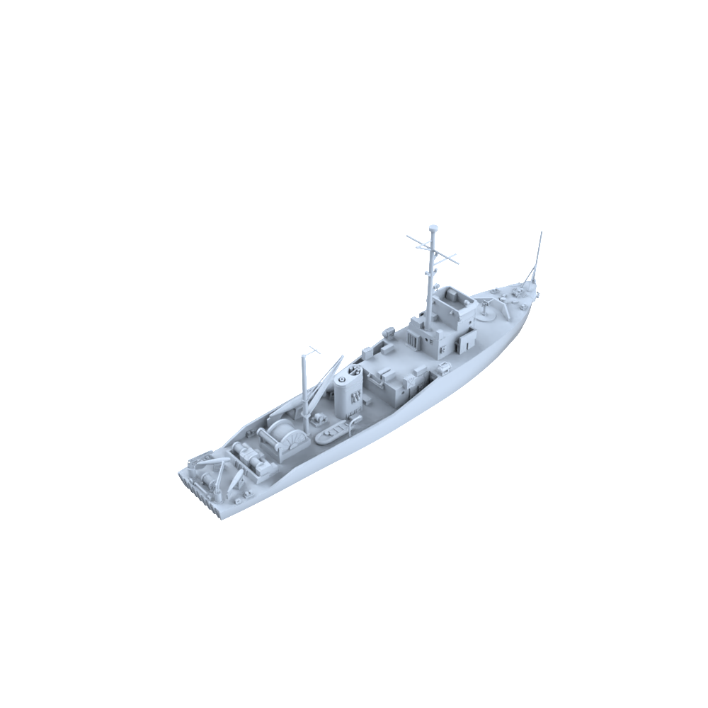 SSC166  Military Model USS Adjutant Class Minesweeper Water Line