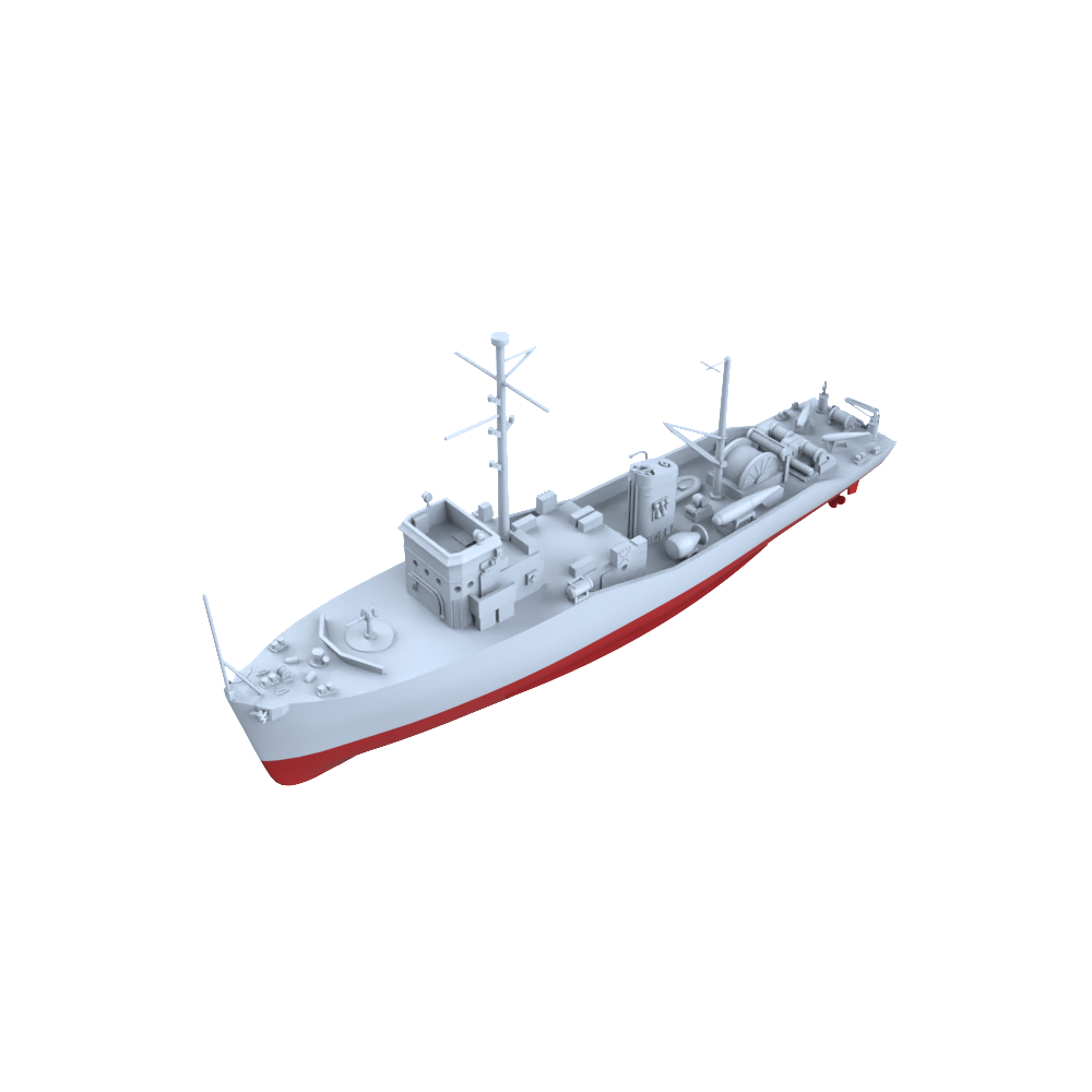 SSC166S Military Model USS Adjutant Class Minesweeper Full Hull