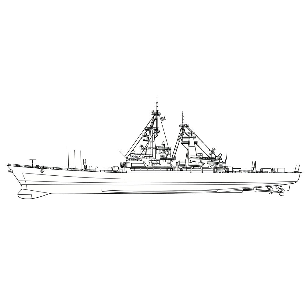 SSC167S  Military Model USS Virginia Class Cruiser Full Hull