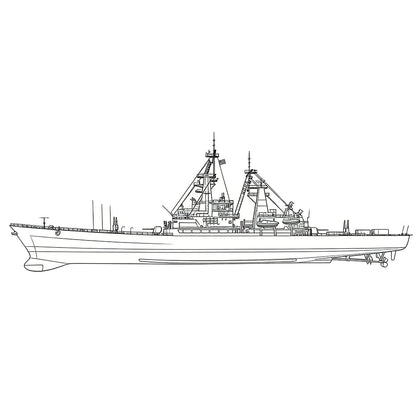 SSC167S  Military Model USS Virginia Class Cruiser Full Hull