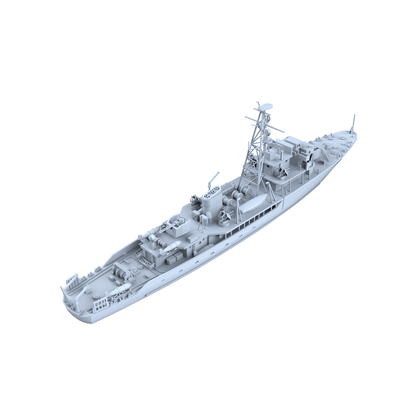 SSC173  Military Model USSR Soviet Union T43 Class Minesweeper Water Line