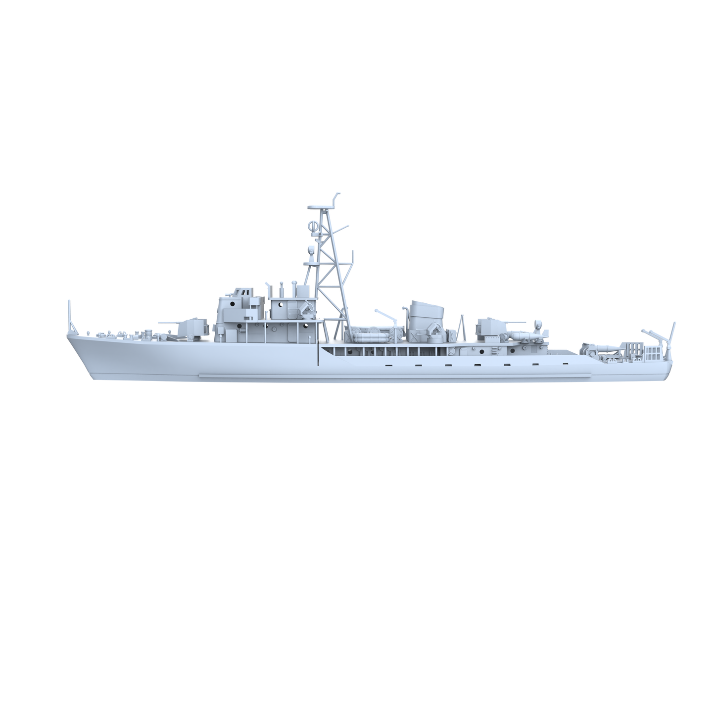 SSC173  Military Model USSR Soviet Union T43 Class Minesweeper Water Line