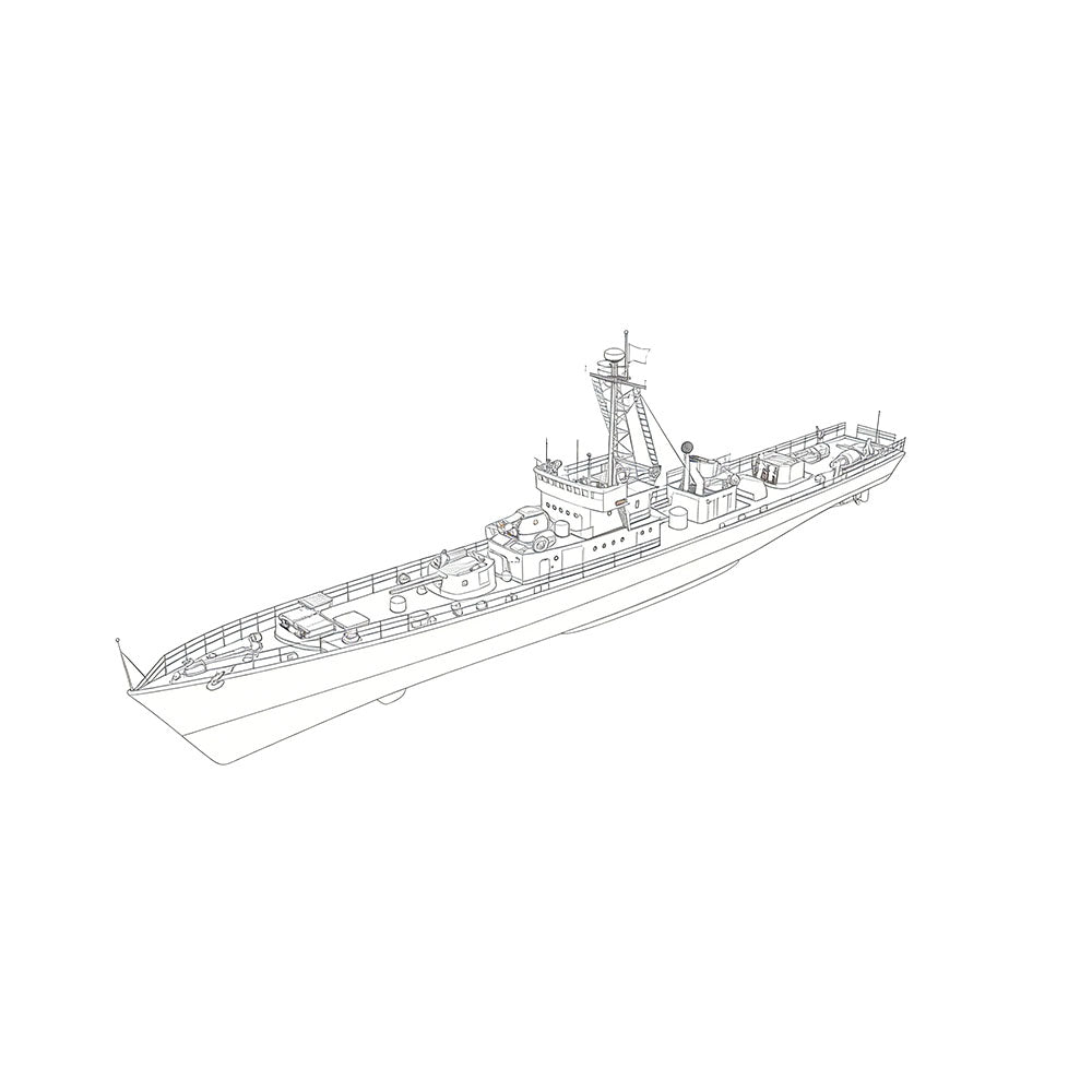 SSC176S Military Model CNS Hainan Class Submarine Chaser Full Hull