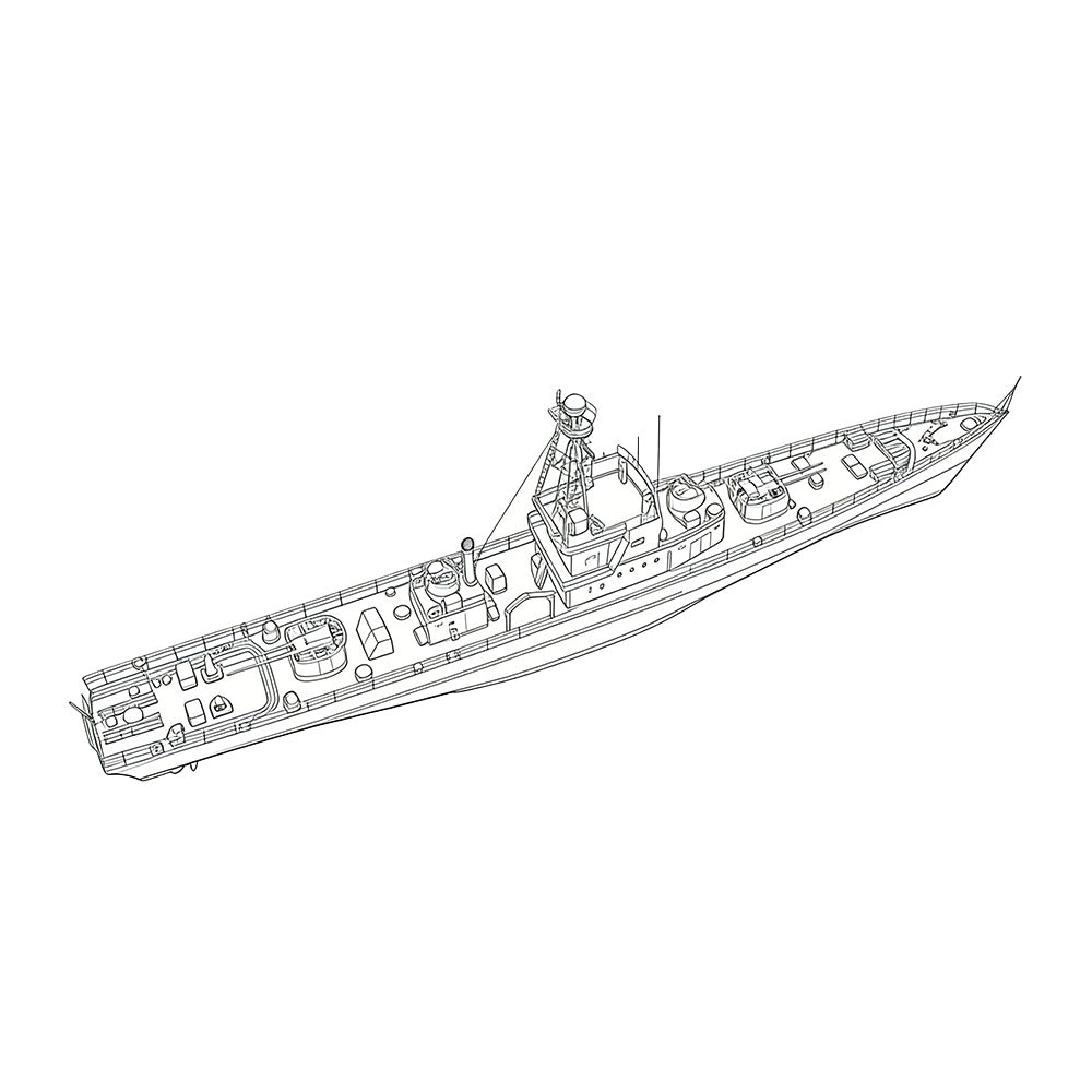 SSC176S Military Model CNS Hainan Class Submarine Chaser Full Hull