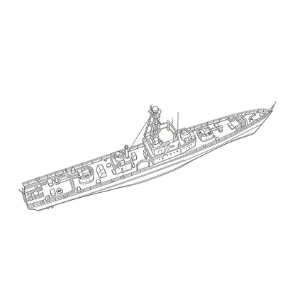 SSC176S Military Model CNS Hainan Class Submarine Chaser Full Hull