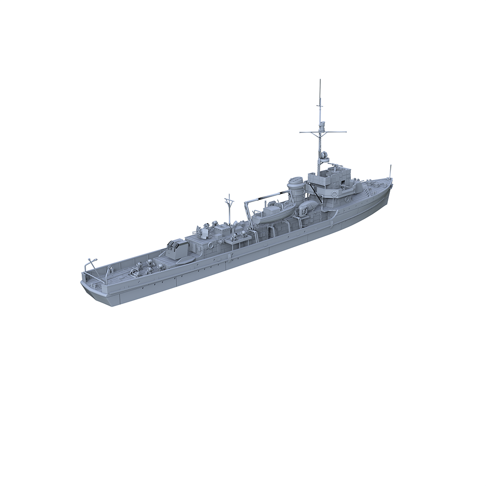 SSC184 Military Model German DKM M 17, Minensuchboot Typ 1935 Water Line