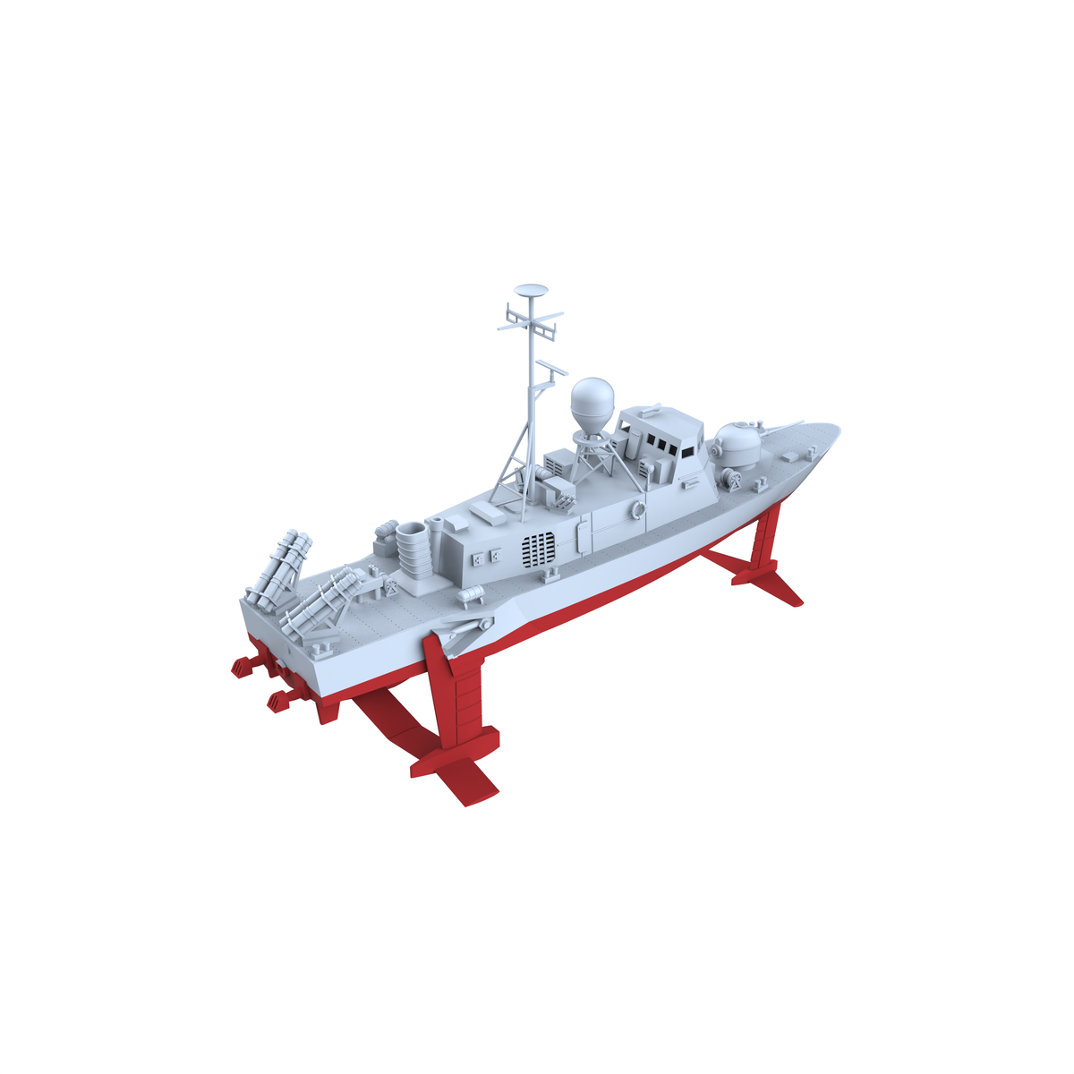 MRY-SFW SSC198S USA Navy Pegasus-class Pegasus PHM-1 Full Hu – LCD 3D printed resin model kit, image 3