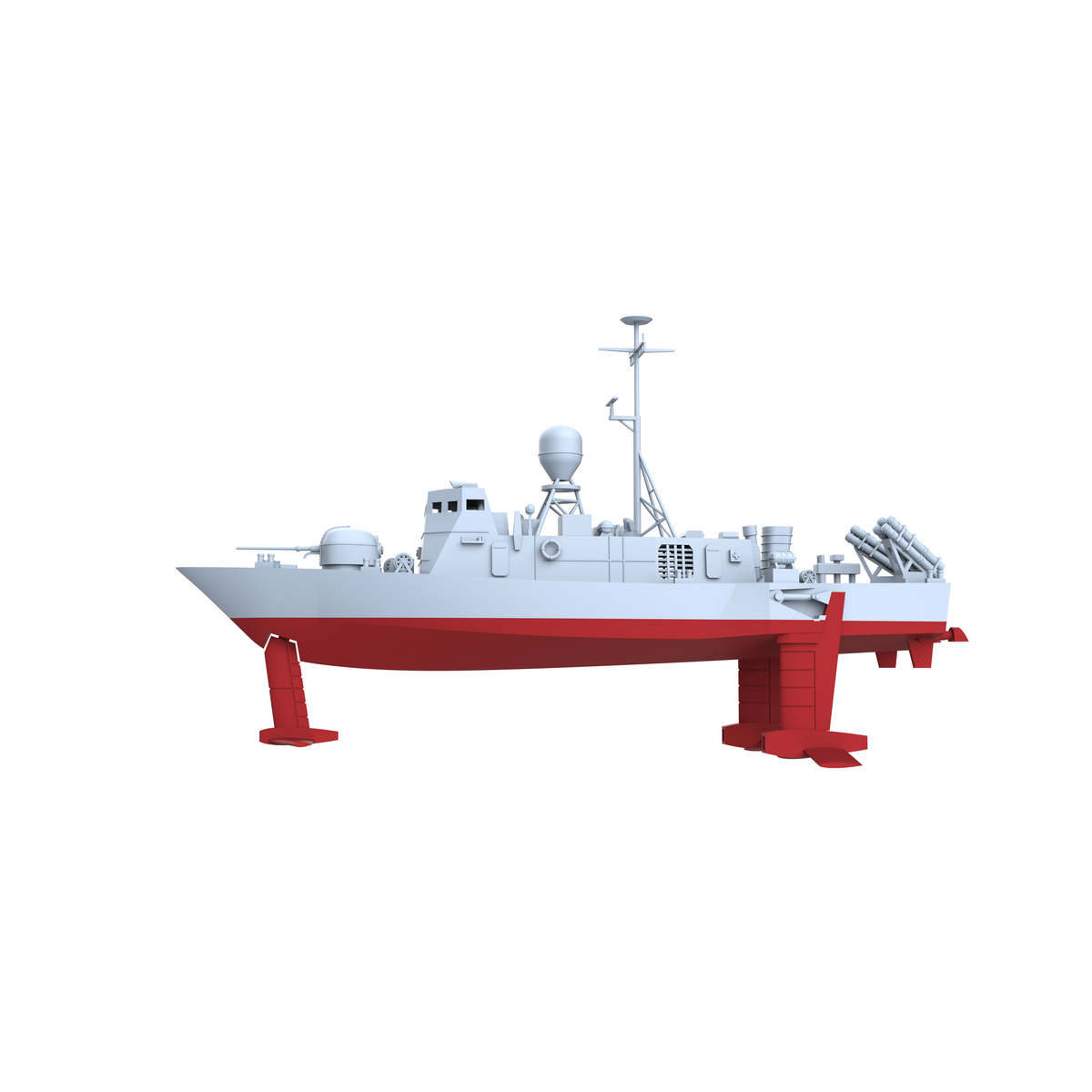 MRY-SFW SSC198S USA Navy Pegasus-class Pegasus PHM-1 Full Hu – LCD 3D printed resin model kit, image 2