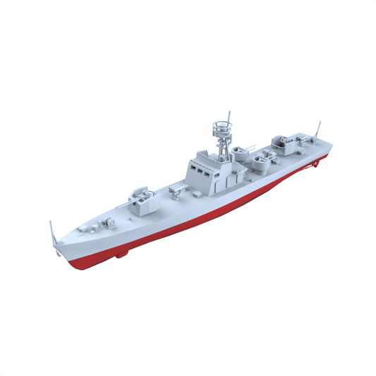 MRY-SFW SSC199S China Navy Shanghai-class Type 0111 Fast Patrol Gunboat Full Hull Resin Warship Military Ship Model Hobby Collection Unassembled Unpainted