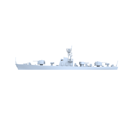 MRY-SFW SSC200 China Navy Shanghai-class Type 0111S Anti-Submarine Patrol Gunboat Water Line Resin Warship Military Ship Model Hobby Collection Unassembled Unpainted