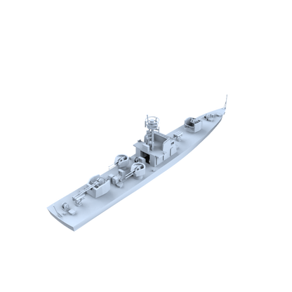 MRY-SFW SSC200 China Navy Shanghai-class Type 0111S Anti-Submarine Patrol Gunboat Water Line Resin Warship Military Ship Model Hobby Collection Unassembled Unpainted