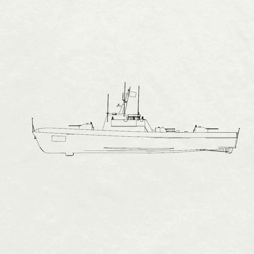 MRY-SFW SSC200S China Navy Shanghai-class Type 0111S Anti-Submarine Patrol Gunboat Full Hull Resin Warship Military Ship Model Hobby Collection Unassembled Unpainted