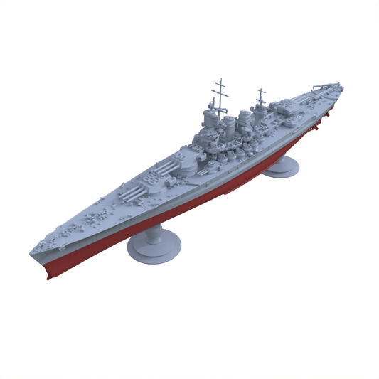 MRY-SFW SSC132S RN Littorio Class Italia Battleship Full Hull Resin Warship Military Ship Model Hobby Collection Unassembled Unpainted