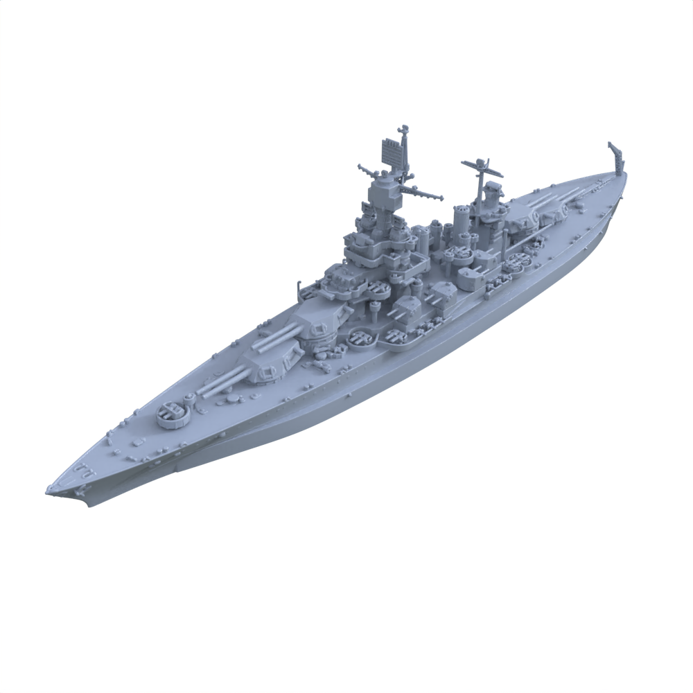 SSC135 Military Model USS Colorado Class Maryland Battleship (BB-46) Water Line