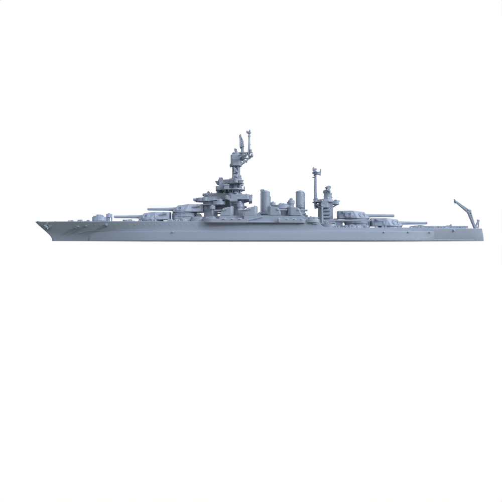 SSC135 Military Model USS Colorado Class Maryland Battleship (BB-46) Water Line