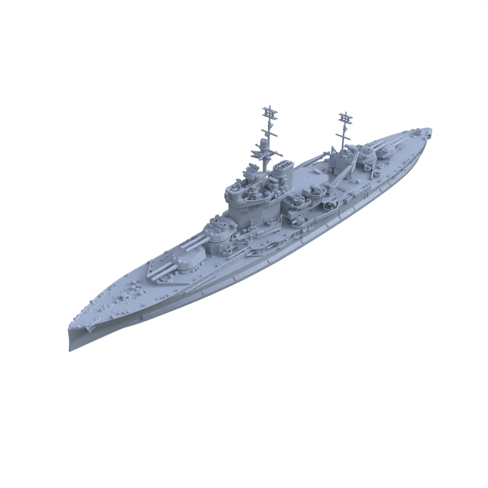 SSC137 Military Model  HMS Queen Elizabeth Class Warspite Battleship  (03) Water Line