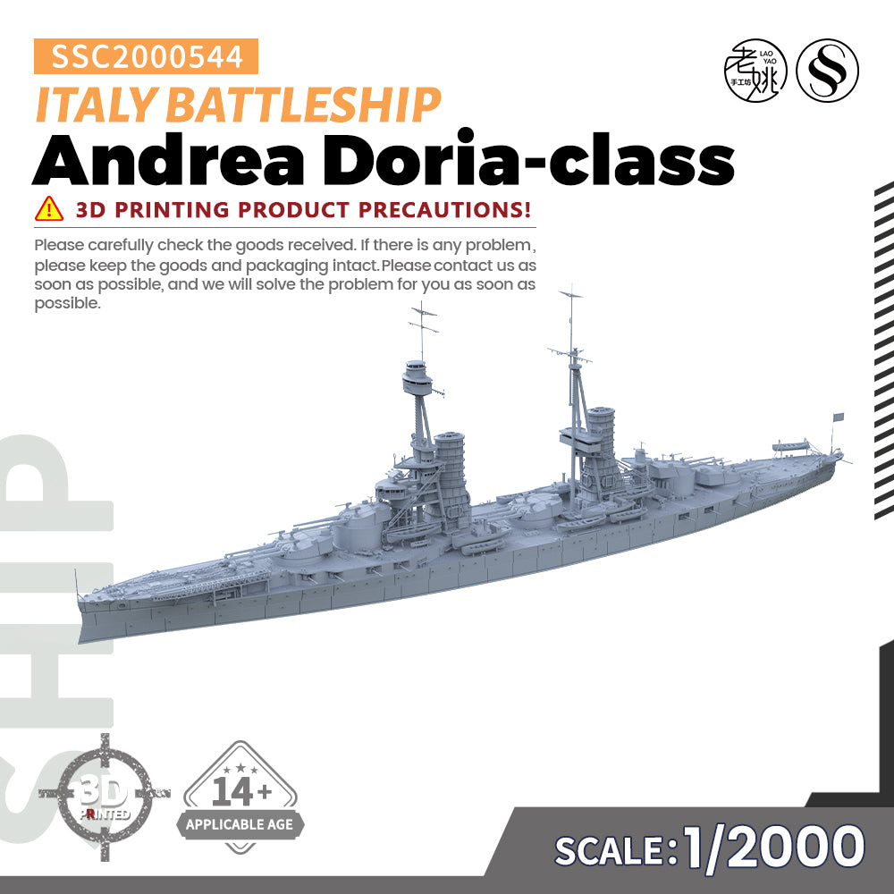 SSMODEL 544 Military Model Kit Italy Andrea Doria-class Battleship