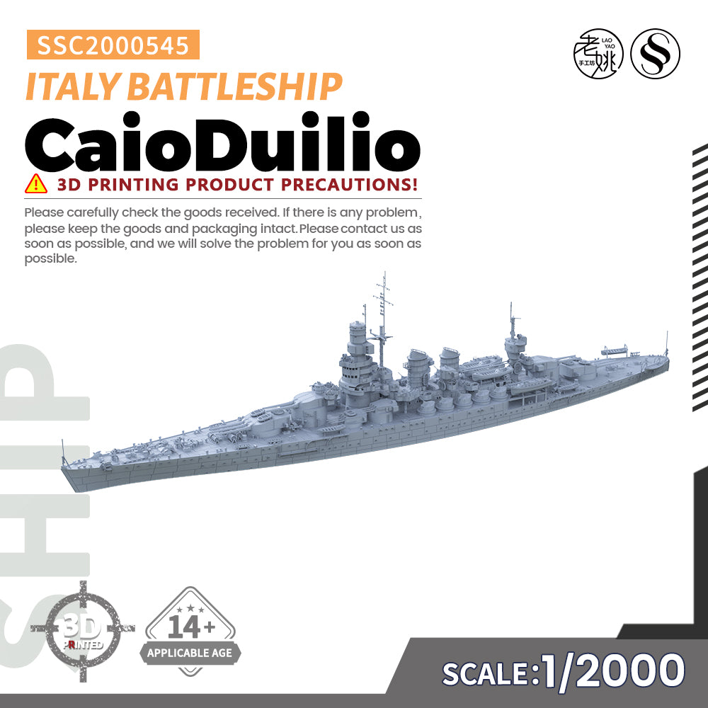 SSMODEL 545 Military Model Kit Italy CaioDuilio Battleship