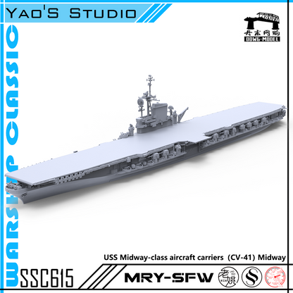USS Midway-Class Aircraft Carriers??CV-41?¨º? Midway Water Line MRY-SFW SSC615 Military Model Kit