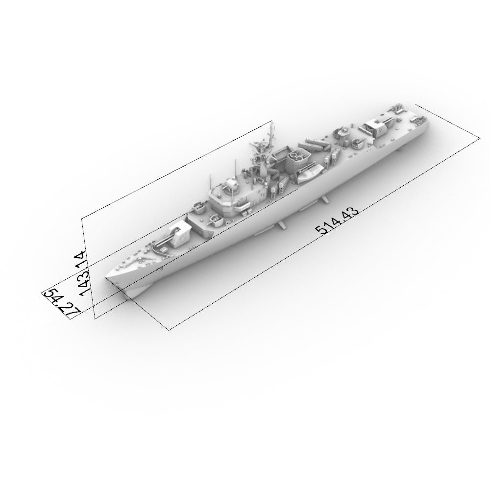 SSC179  Military Model CNS Jianghu III Class Frigate Water Line