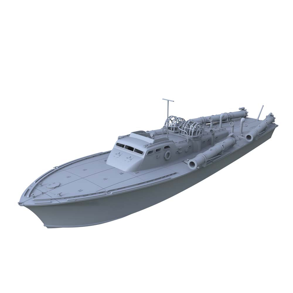 SSC182 Military Model USS Elco Class PT-20 Motor Torpedo Boat Water Line