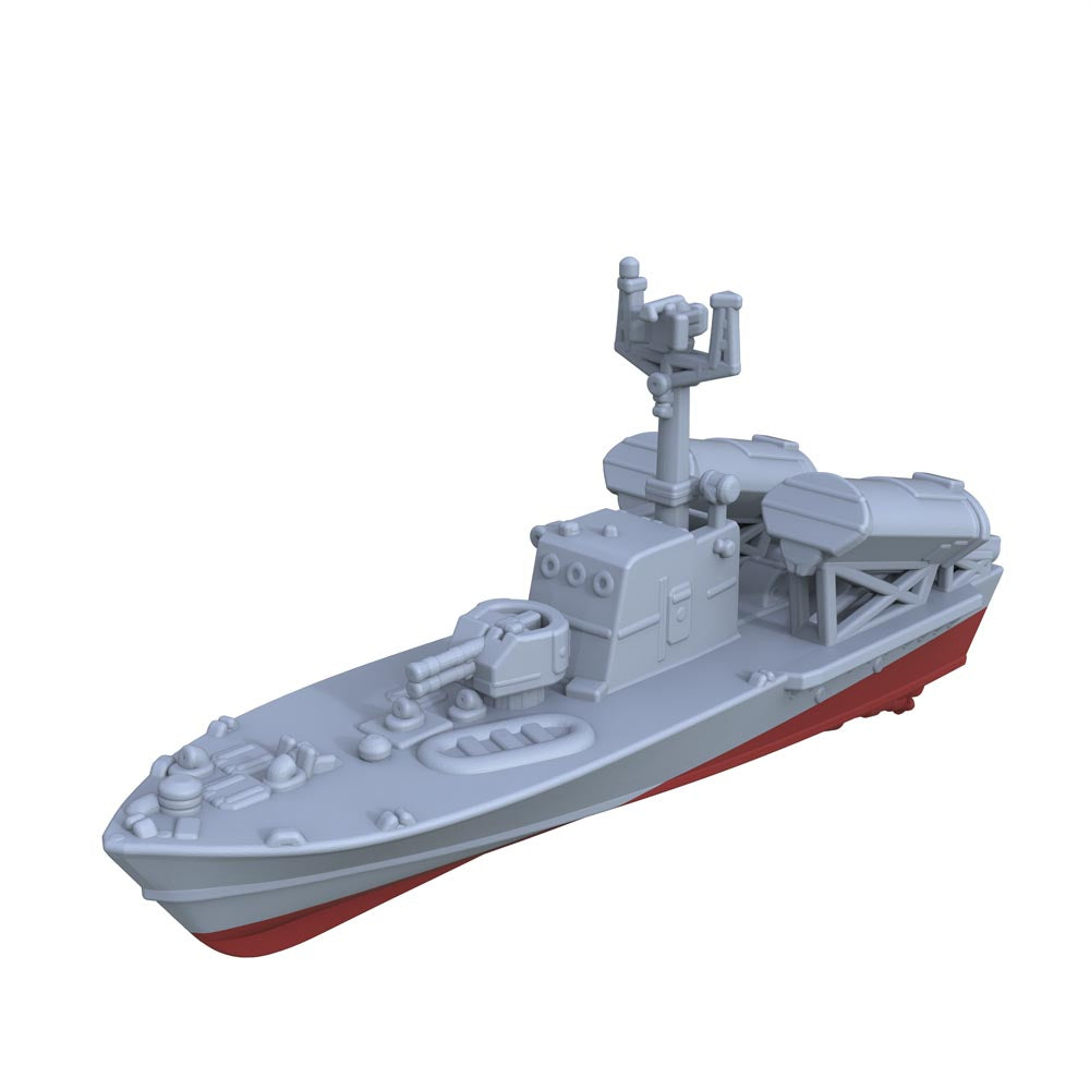 MRY-SFW SSC201S China Navy Ho Gu-class Type 024 Missile Boat – LCD 3D printed resin model kit, image 1