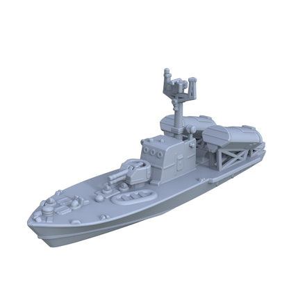 MRY-SFW SSC201 China Navy Ho Gu-class Type 024 Missile Boat  – LCD 3D printed resin model kit, image 1