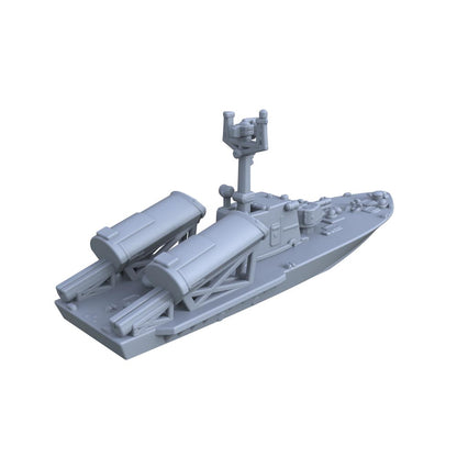 MRY-SFW SSC201 China Navy Ho Gu-class Type 024 Missile Boat  – LCD 3D printed resin model kit, image 3