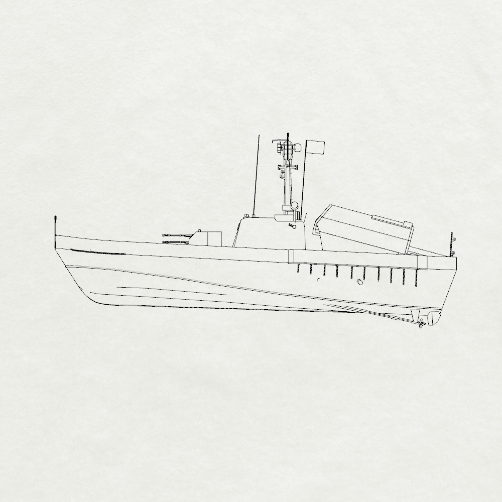 MRY-SFW SSC201 China Navy Ho Gu-class Type 024 Missile Boat Water Line Resin Warship Military Ship Model Hobby Collection Unassembled Unpainted