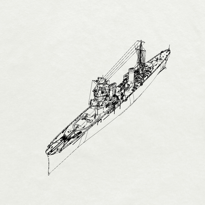 MRY-SFW SSC205 Italy Navy Giussano Class Alberto di Giussano Light Cruiser Water Line Resin Warship Military Ship Model Hobby Collection Unassembled Unpainted