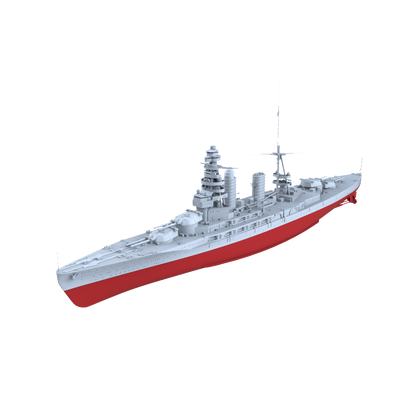 MRY-SFW SSC209S Japan Navy Nagato-class 2nd ship Mutsu Full Hull Resin Warship Military Ship Model Hobby Collection Unassembled Unpainted