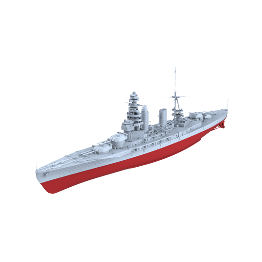 MRY-SFW SSC209S Japan Navy Nagato-class 2nd ship Mutsu Full Hull Resin Warship Military Ship Model Hobby Collection Unassembled Unpainted