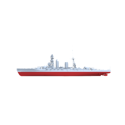 MRY-SFW SSC209S Japan Navy Nagato-class 2nd ship Mutsu Full Hull Resin Warship Military Ship Model Hobby Collection Unassembled Unpainted