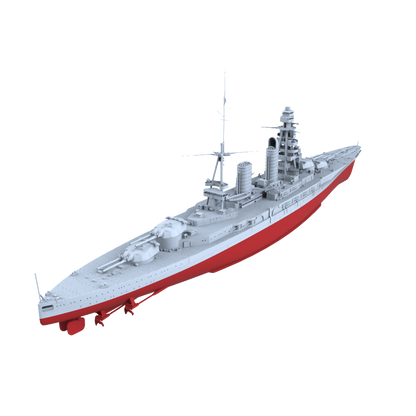 MRY-SFW SSC209S Japan Navy Nagato-class 2nd ship Mutsu Full Hull Resin Warship Military Ship Model Hobby Collection Unassembled Unpainted