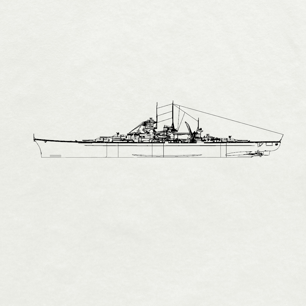 MRY-SFW SSC210S German Navy Scharnhorst-class Battlecruiser KMS Gneisenau Full Hull Resin Warship Military Ship Model Hobby Collection Unassembled Unpainted