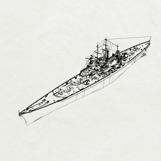 MRY-SFW SSC210 German Navy Scharnhorst-class Battlecruiser KMS Gneisenau Water Line Resin Warship Military Ship Model Hobby Collection Unassembled Unpainted