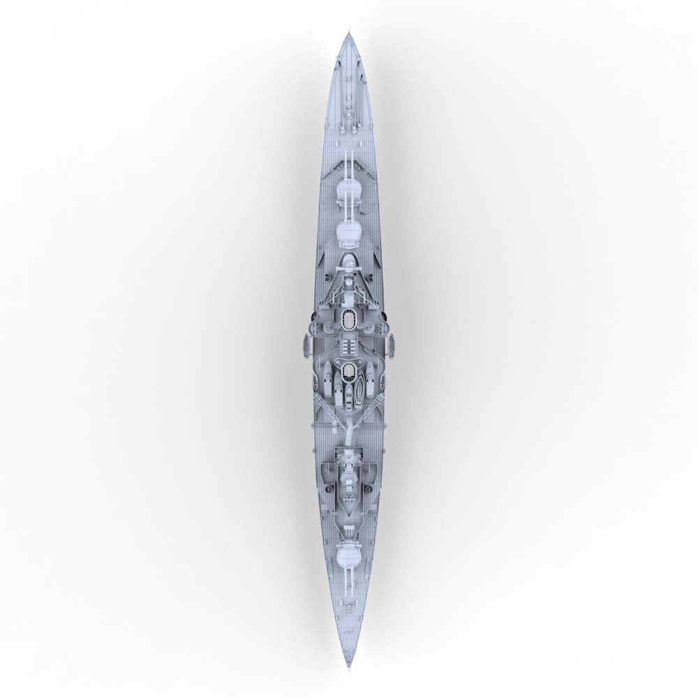MRY-SFW SSC217 Royal Navy Renown-class Battlecruiser HMS Repulse Water Line Resin Warship Military Ship Model Hobby Collection Unassembled Unpainted