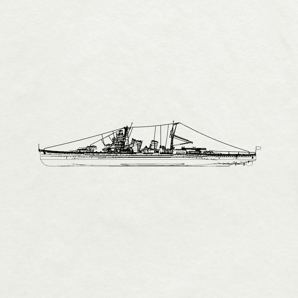 MRY-SFW SSC221 IJN Aoba-class Aoba 1st ship Heavy Cruiser Water Line
