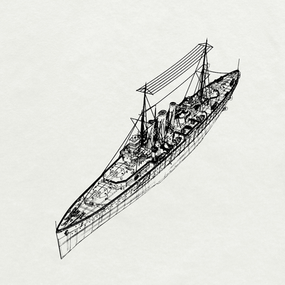 MRY-SFW SSC222S Royal Navy Kent-class Kent Heavy Cruiser Full Hulll Resin Warship Military Ship Model Hobby Collection Unassembled Unpainted