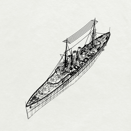 MRY-SFW SSC222 Royal Navy Kent-class Kent Heavy Cruiser Water Line Resin Warship Military Ship Model Hobby Collection Unassembled Unpainted