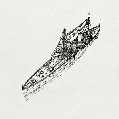 MRY-SFW SSC224S Royal Navy Arethusa-class Arethusa Light Cruiser Full Hull Resin Warship Military Ship Model Hobby Collection Unassembled Unpainted