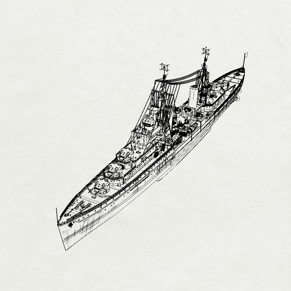 MRY-SFW SSC225S Royal Navy Dido-class Dido 4th ship Light Cruiser Full Hull Resin Warship Military Ship Model Hobby Collection Unassembled Unpainted