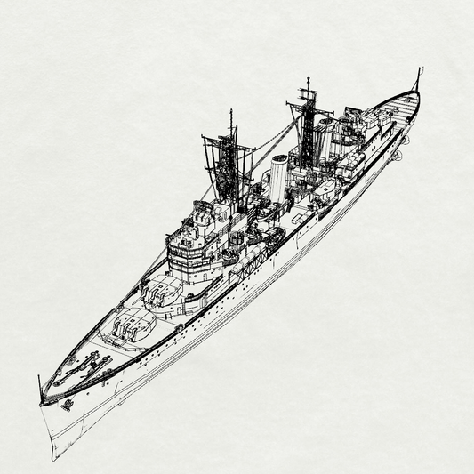 MRY-SFW SSC226S Royal Navy Edinburgh-class Belfast Light Cruiser Full Hull
