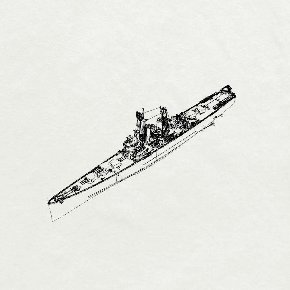 MRY-SFW SSC234 US Navy Brooklyn-class Helena Light Cruiser Water Line Resin Warship Military Ship Model Hobby Collection Unassembled Unpainted