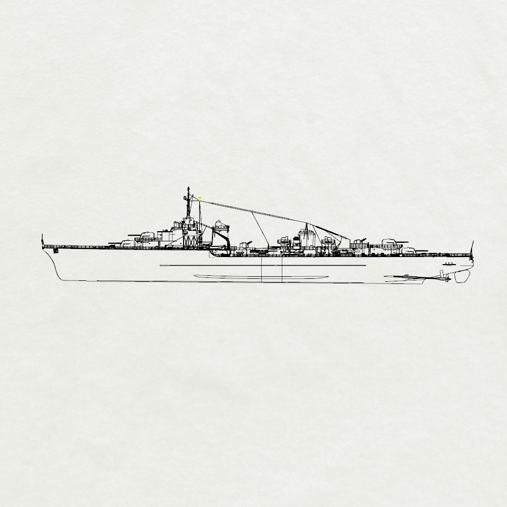 MRY-SFW SSC240 French Navy Mogador-class Mogador Destroyer (1940) Water Line Resin Warship Military Ship Model Hobby Collection Unassembled Unpainted
