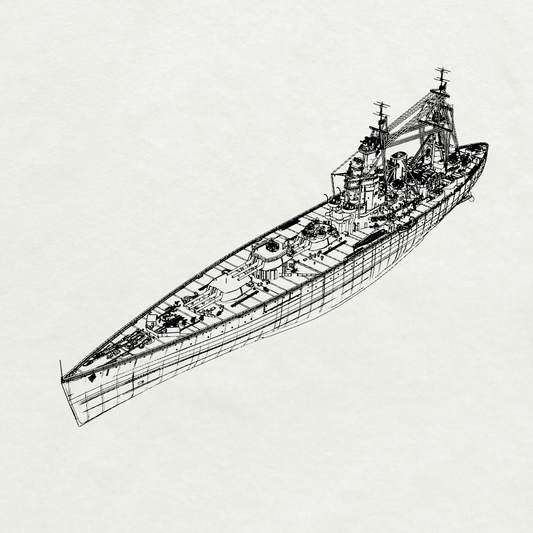 MRY-SFW SSC242 Royal  Nelson-class HMS Nelson Battleship  28 1945  Water Line