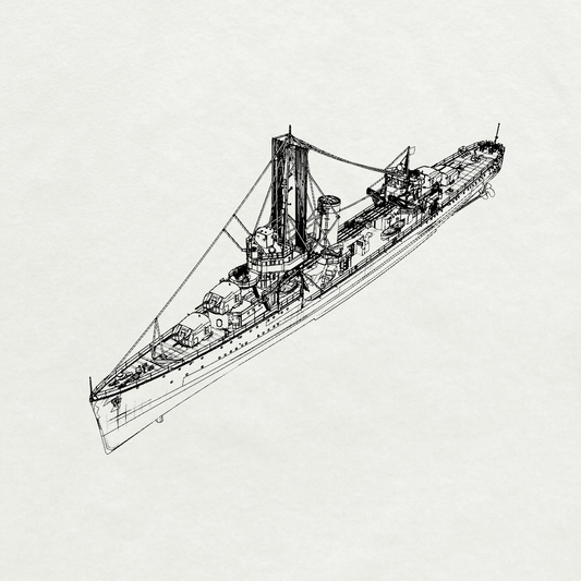 MRY-SFW SSC246 Somers-class Somers Destroyer DD-381 1938 Water Line