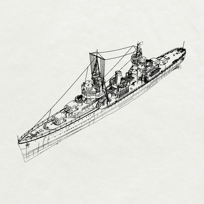 Porter-class Porter Destroyer Leader DD-356 1941 Water Line MRY-SFW SSC252 Military Warship Model Kit