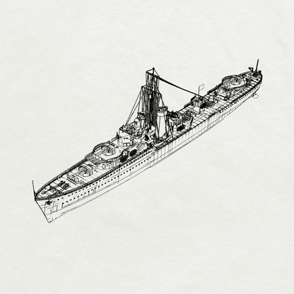 Royal K-class Kelvin Destroyer F37 1939 Water Line MRY-SFW SSC253 Military Warship Model Kit